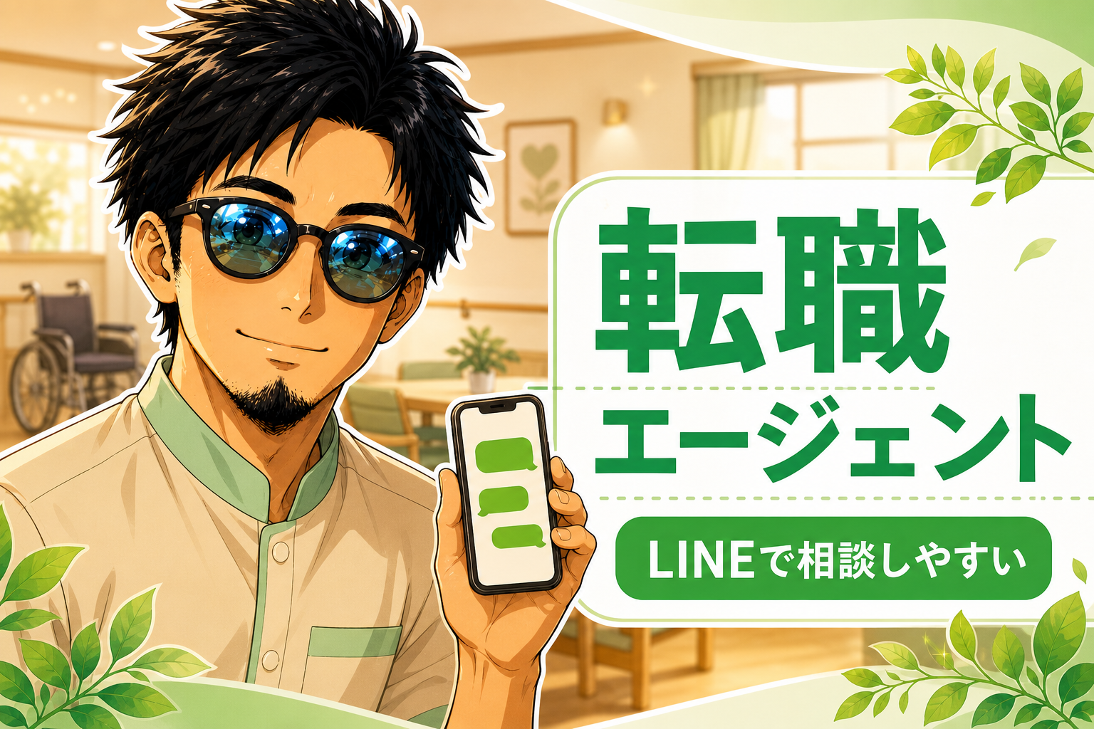 介護職の転職エージェント・LINEで相談しやすい
